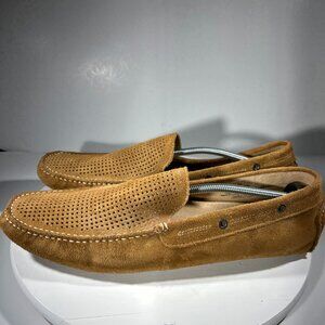 The Rail Morgan Mens Loafers Driving Slip On Shoes Size 14 EU 47 M Suede Brown